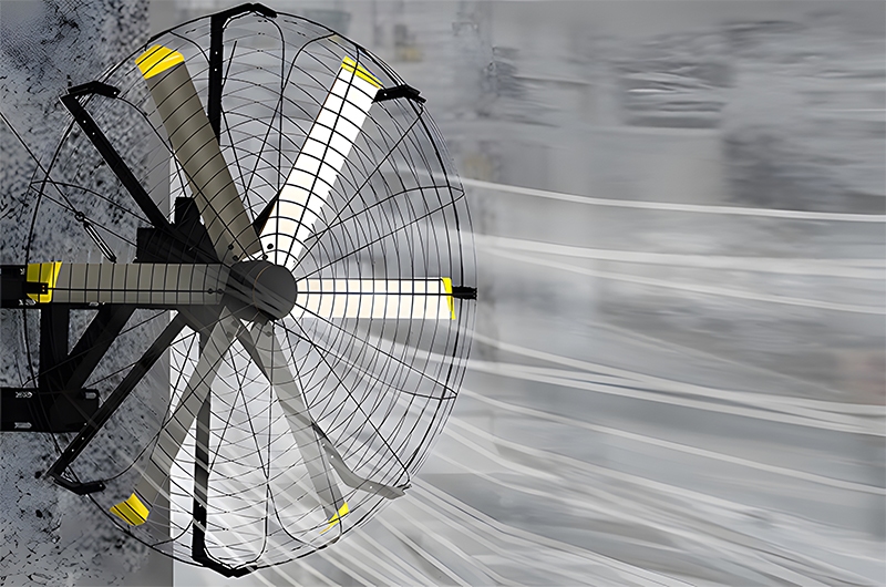 HVLS-Industrial-Wall-Mounted-Fan-With-Remote HVLS-Industrial-Wall-Mounted-Fan-With-Remote