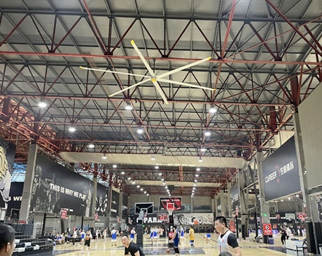 Indoor Basketball Stadium Choose Large Industrial Fan Reasons
